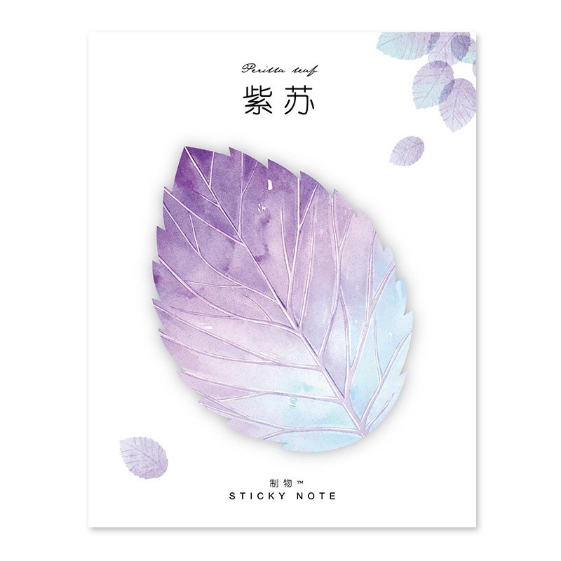 PMM Leaf Collection Sticky Notes Catatan Note Tempel Bentuk Daun Tempelan