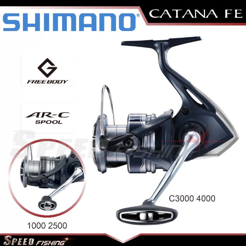 Reel Shimano Catana FE 2022 1000 2000 3000 4000 Spinning