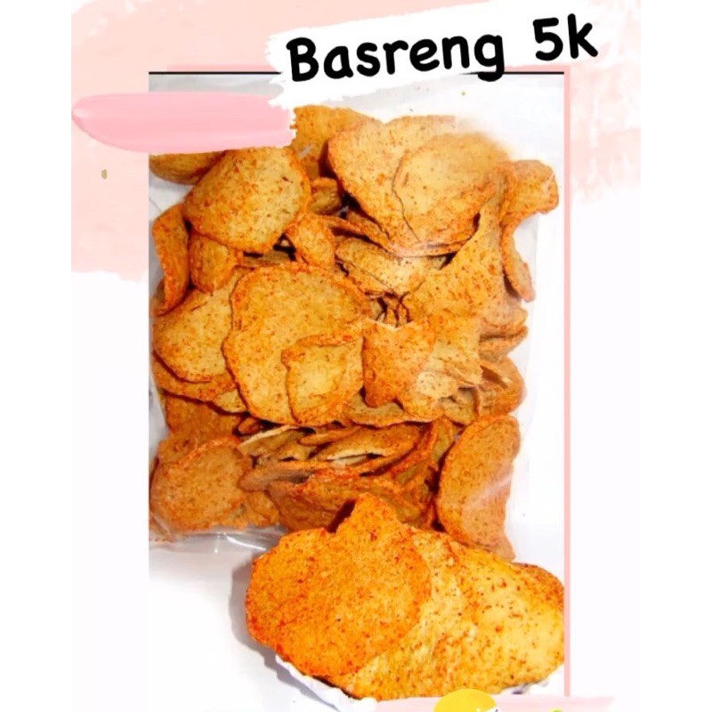 

aneka snack/cemilan ringan Basreng-mie lidi-kripik seblak- cuma 5 ribu