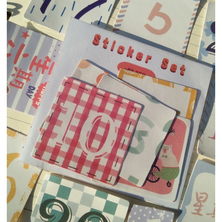 

5 Pcs Stiker Deco Cute/ Stiker Calendar
