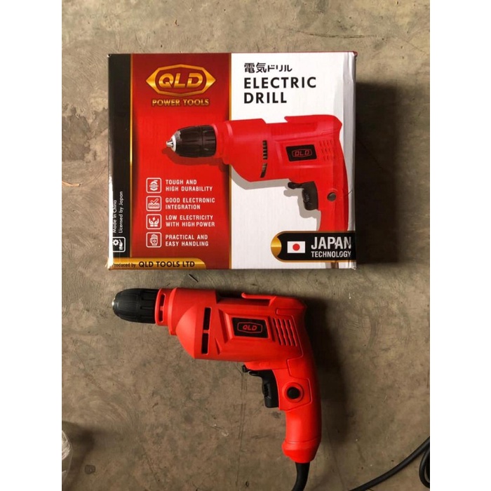 Mesin Bor Tangan Listrik 10mm QLD Electric Drill Paling Murah
