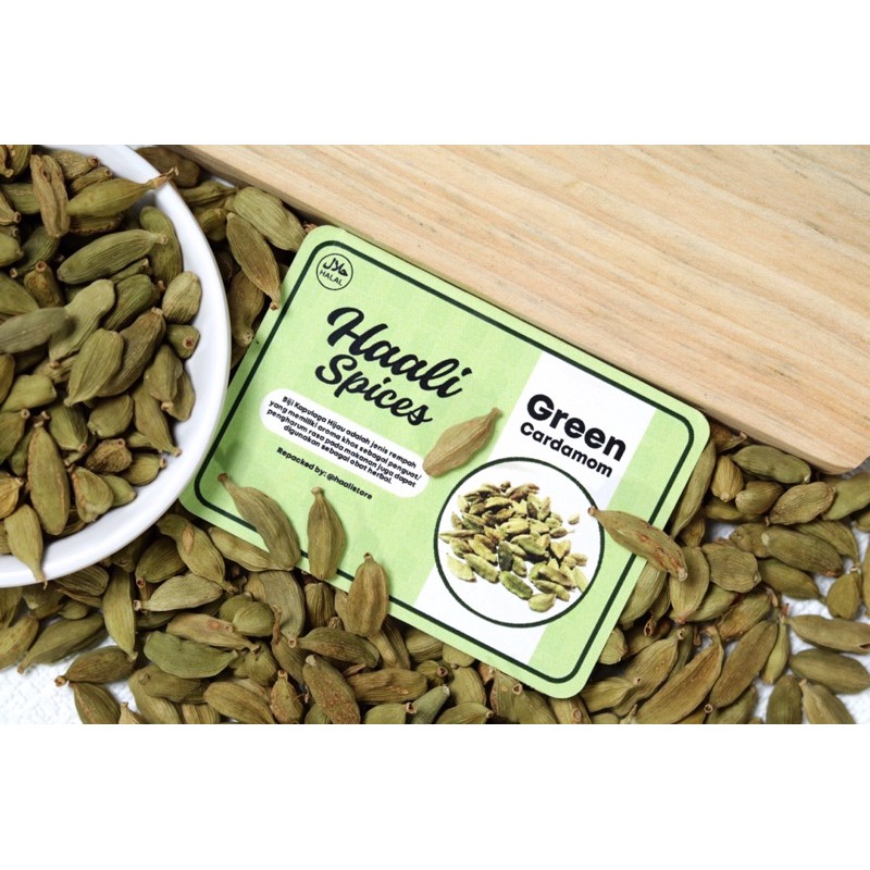 

LAKU Kapulaga Hijau 250gr Import Biji Kapol Bumbu Kapul Green Cardamom India Kapolaga Ijo Herbal