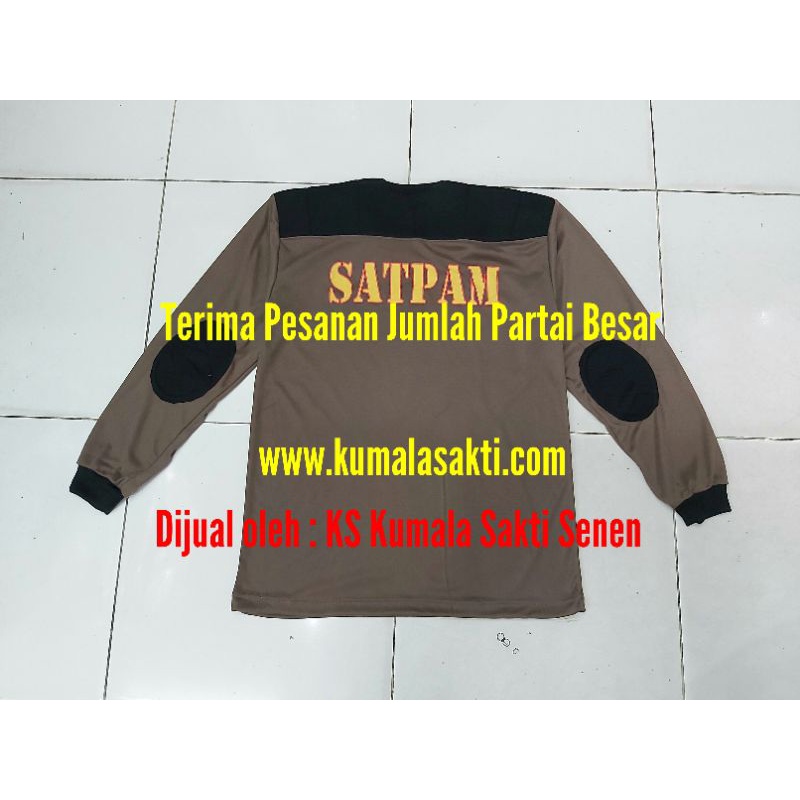 Kaos Satpam Coklat Bantal Hitam Security Kuning |Topi Satpam|Rompi Satpam|Pangkat Satpam|Sabuk Satpam Security|Kopel Satpam Security