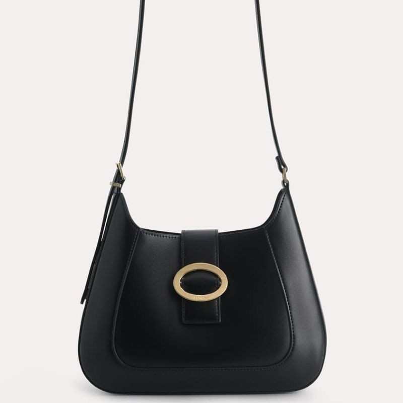 6.6 SALE | PDRO Top Handle Bag with Oval Buckle