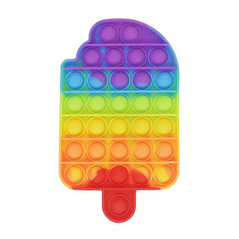 Pop It Fidget Toy Rainbow Mainan Anak Pop it Fidget Toy-Ice Cream Rainbow