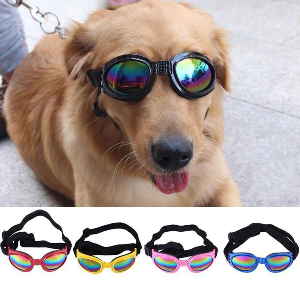 Rebuy Kacamata Perlindungan Anjing Anjing Kacamata Puppy Windproof Waterproof Foldable UV Protection