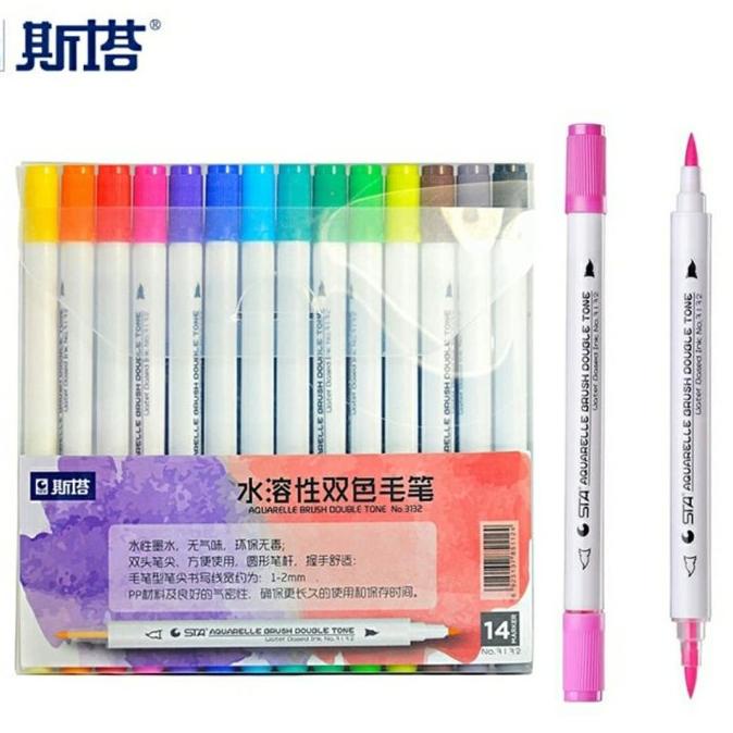 

(BISA COD) STA AQUARELLE BRUSH PEN FREE ONGKIR Kode 1240