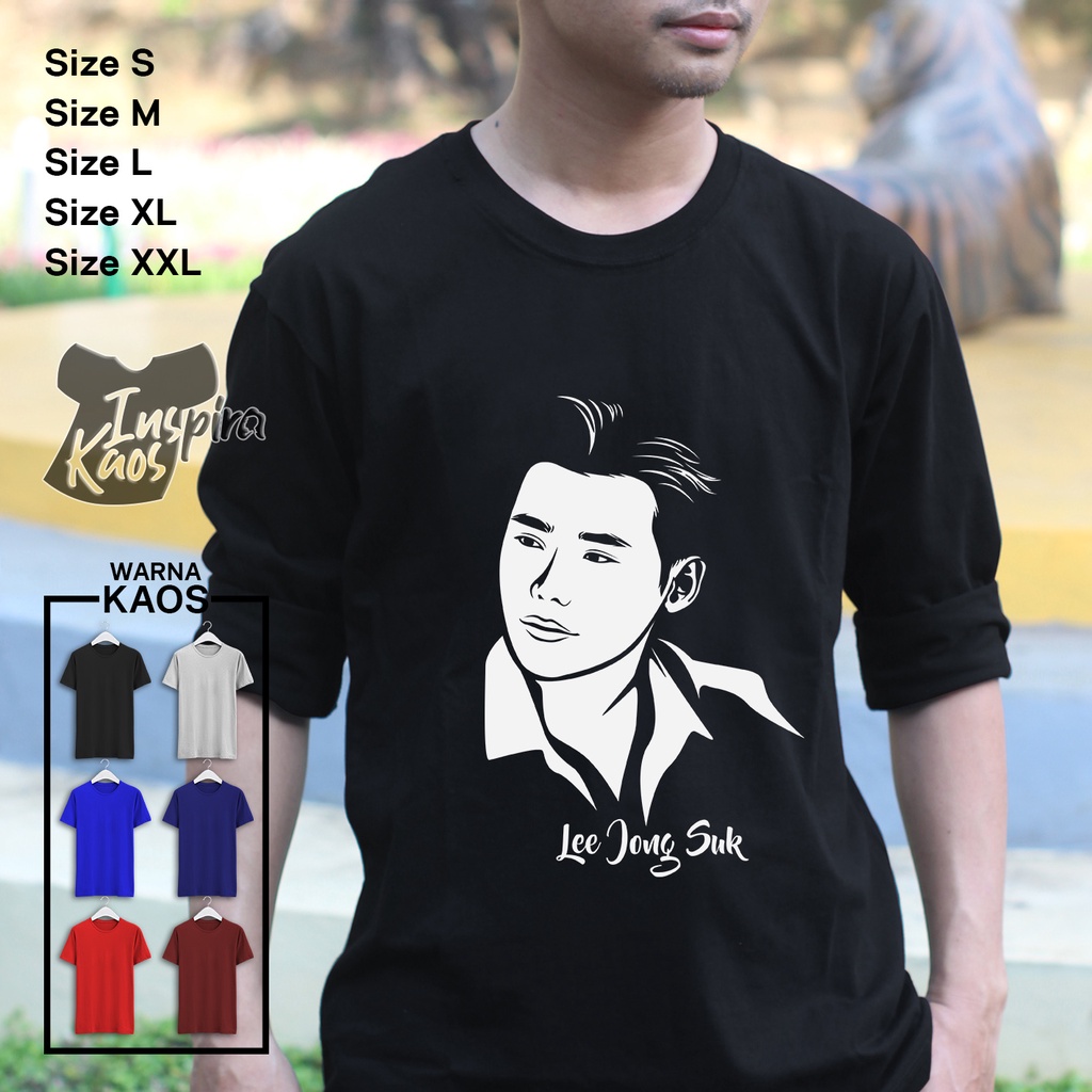 KAOS T-SHRIT BAJU DISTRO PRIA WANITA KEREN / COTTON COMBED 30S // LEE JONG SUK // ARTIS KOREA