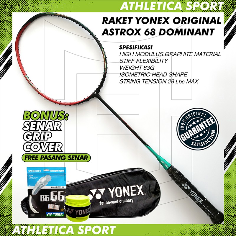 RAKET BADMINTON YONEX ASTROX 68D DOMINANT ORIGINAL