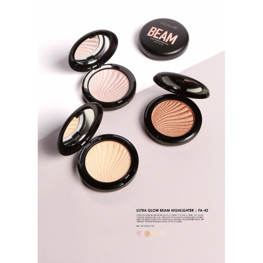 (READY &amp; ORI!) Focallure Ultra Glow Beam Baked Highlighter bronzer FA42 FA 42 waterproof terbaru viral