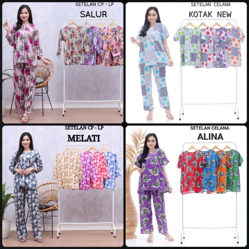 Setelan Wanita Rayon Baju One Set Wanita Setelan Kulot Premium Baju Tidur Wanita Homedress