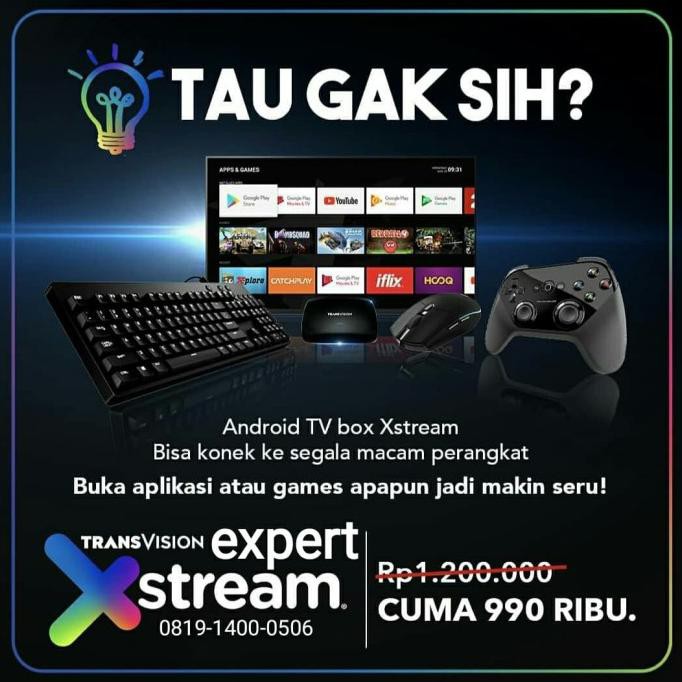 Transvision Xstream Android Box - Ekstrem Box Terlaris