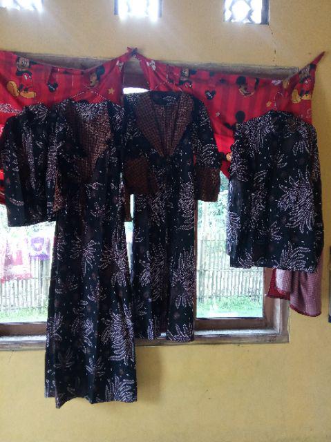 Couple Batik Gamis ,, Kerah Jazz Produk Original , Matt Katun Primis