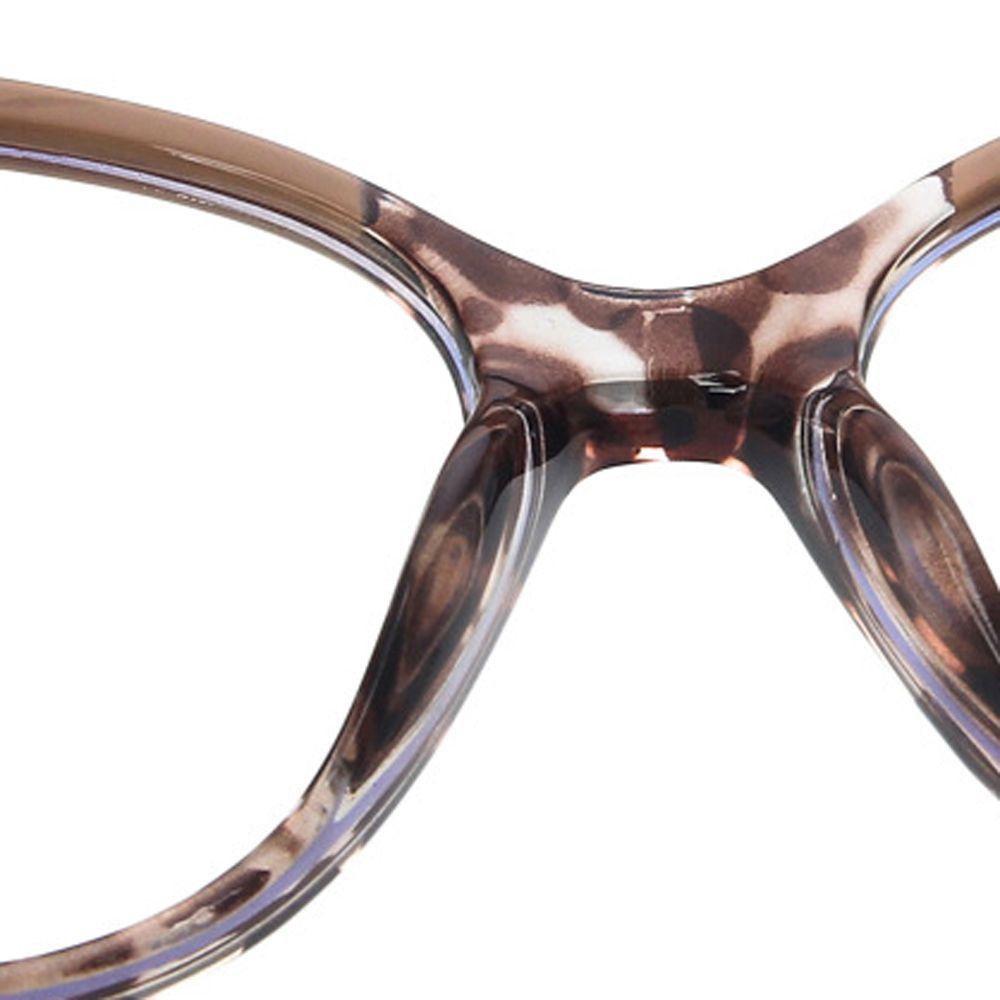 Mxbeauty Kacamata Anti Blue Light Motif Leopard Fashion Warna Gradasi Frame Metal Anti Radiasi Wanita Kaca Mata Optik