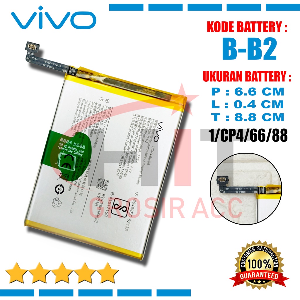 Baterai Battery B-B2 For Vivo V5 Y66 Y67