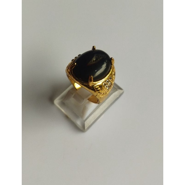 Cincin batu akik combong yaman wulung (n)