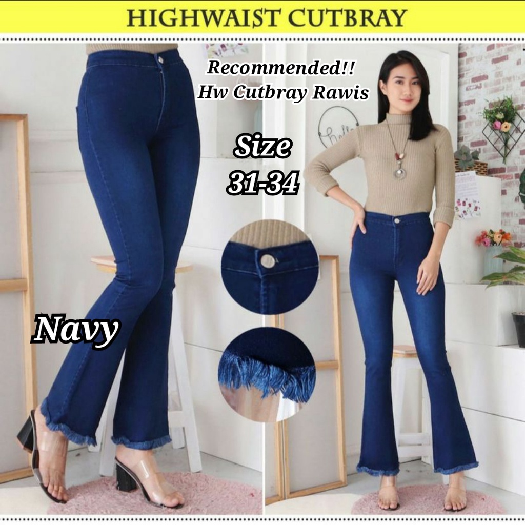 SUPER MODIS CUTBRAY HIGHWAIST VARIASI RAWIS