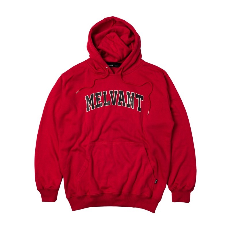 MHD ASH RED - JAKET PULLOVER HOODIE