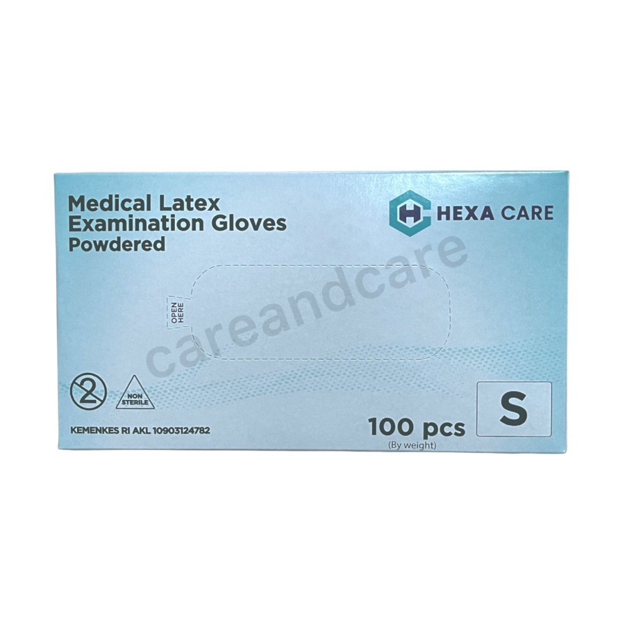 Sarung tangan latex safeglove isi 100 HEXACARE / Sarung tangan Latex