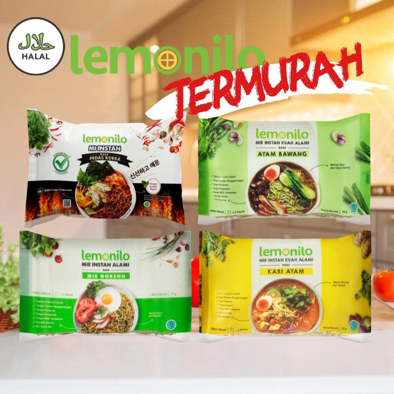 

MIE LEMONILO mie instan alami Termurah promo