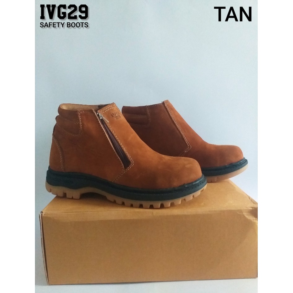 SEPATU SAFETY BOOTS KULIT SAPI IVG29