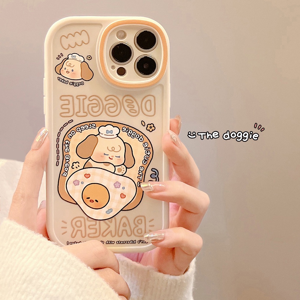 Soft Case Motif Kartun Hewan Anjing Tidur Cookgie Untuk Iphone 7 8 PLUS X XR XS 11 12 13 MINI PRO MAX SE 2020