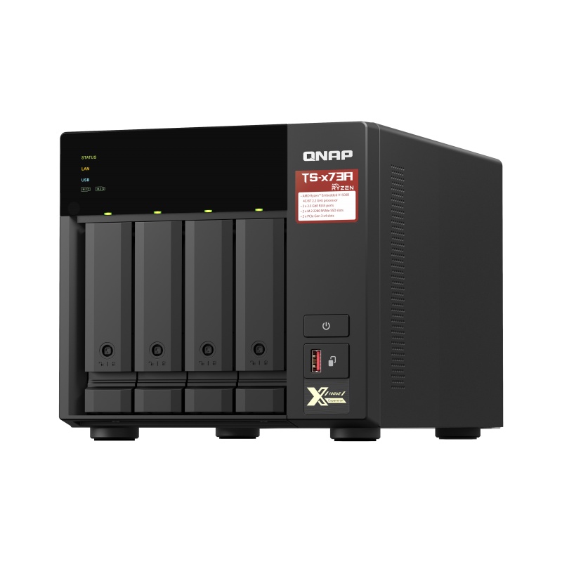 QNAP TS-473A RAM 4-Bay NAS diskless AMD Quad Core NAS