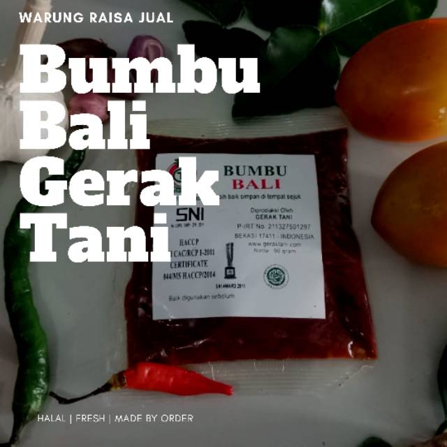 

Bumbu bali gerak tani 90 gram