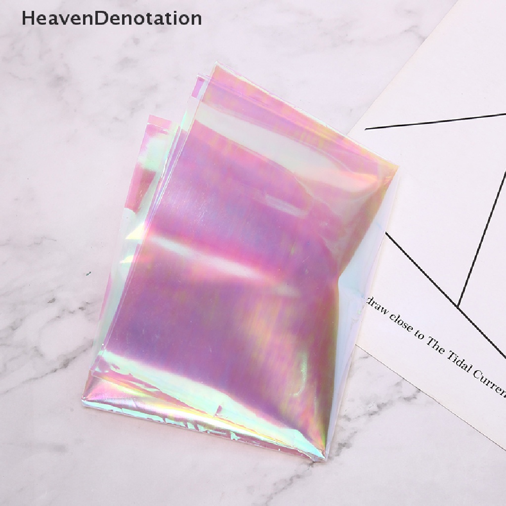 [HeavenDenotation]  Laser Iridescent Clear Film AB Effect Paper DIY Epoxy Resin Jewelry Fillings