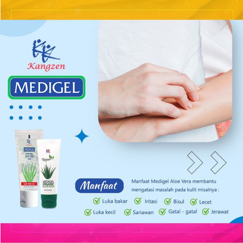 Kangzen Medigel Natural Aloe Vera Kangzen Medigel Organic Aloevera Original KK Indonesia