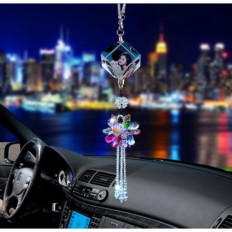 Car Crystal Pendant Swarovski | Gantungan Depan Pajangan Bunga Spion Tengah Mobil