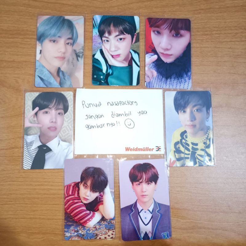 photocard pc taehyung jungkook suga yoongi jhope jin ynwa answer s l persona tear o