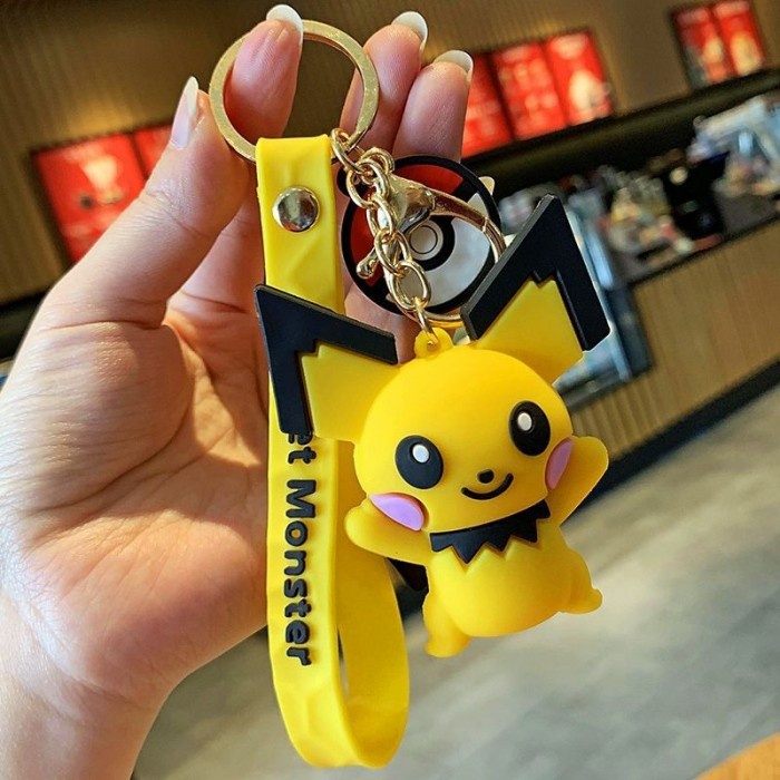 NEW GANTUNGAN KUNCI BENTUK KARTUN POKEMON PIKACHU /POKEMON KEY - pichu