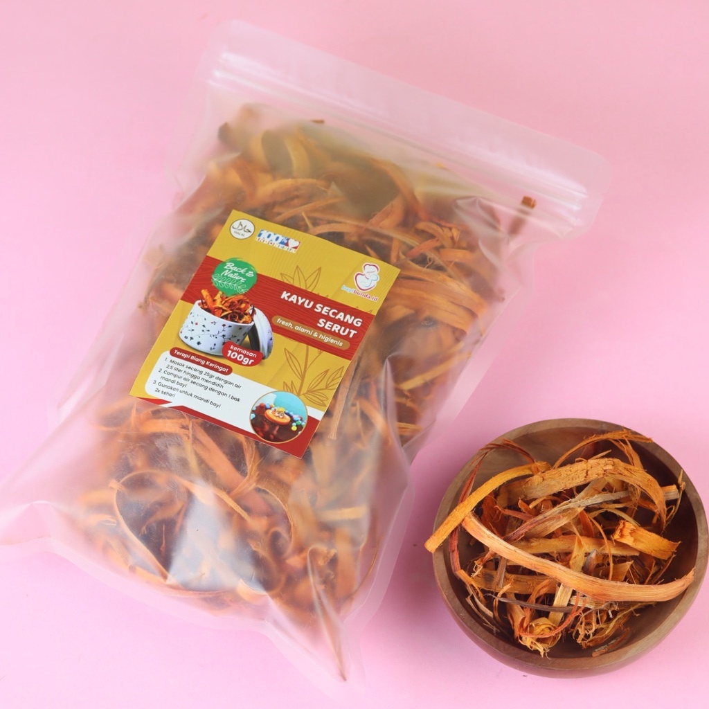 Kayu Secang | Secang Serut Kering | Rempah | Anti Inflamasi | 100gr | Perawatan Kulit dan Tubuh | Wedang