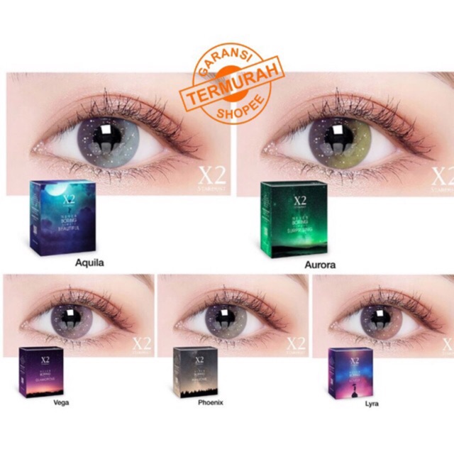 ORIGINAL Softlens  X2 Stardust lensa kontak mata 