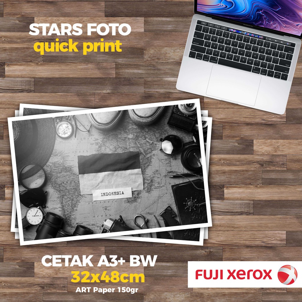 

Print A3 Plus Art Paper 150 Hitam Putih (BW)