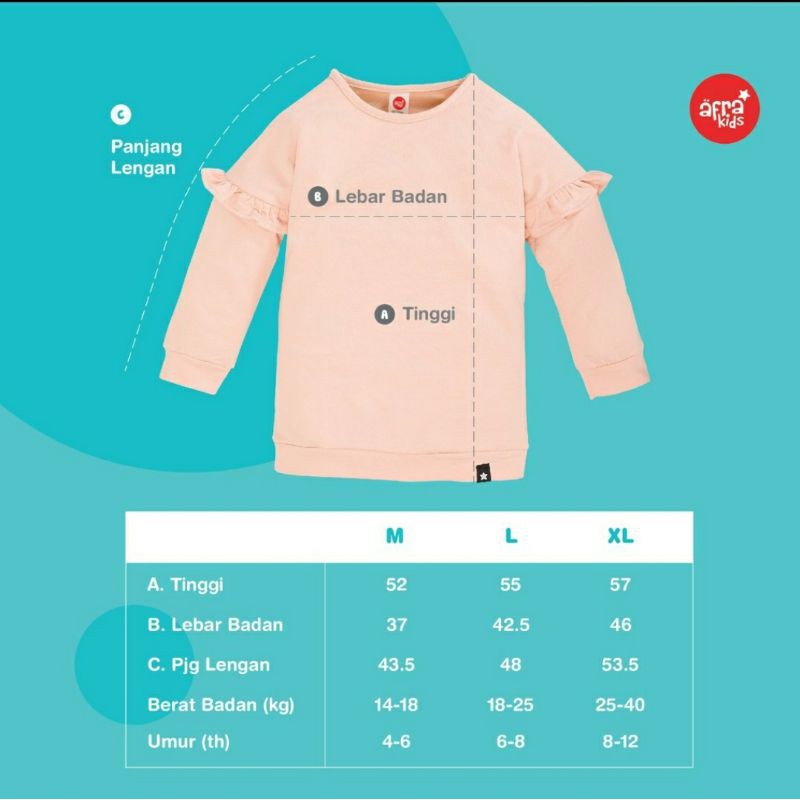 SWEATER anak by Afrakids SA001-Baby Pink