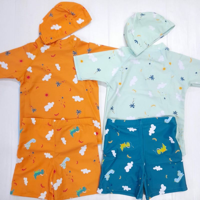 Dino 2pcs Swimwear / Baju Renang Anak