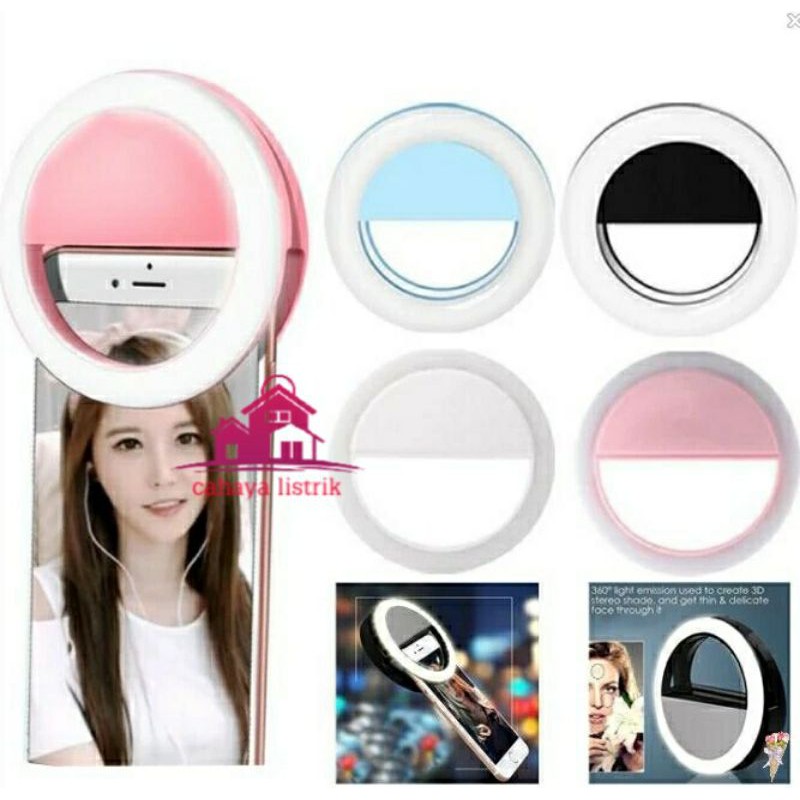 Selfie Ring Light Lampu LED Vlogger RK-12 RingLight