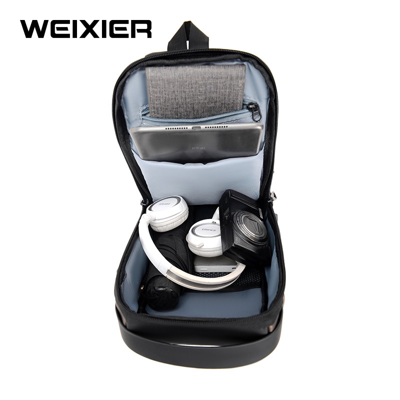 WEIXIER X306 Tas Selempang Pria Shoulder Bag USB Port Anti Maling WK-SBY