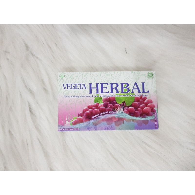 Vegeta Herbal isi 6 sachet dan Vegeta Scrubber isi 6 sachet