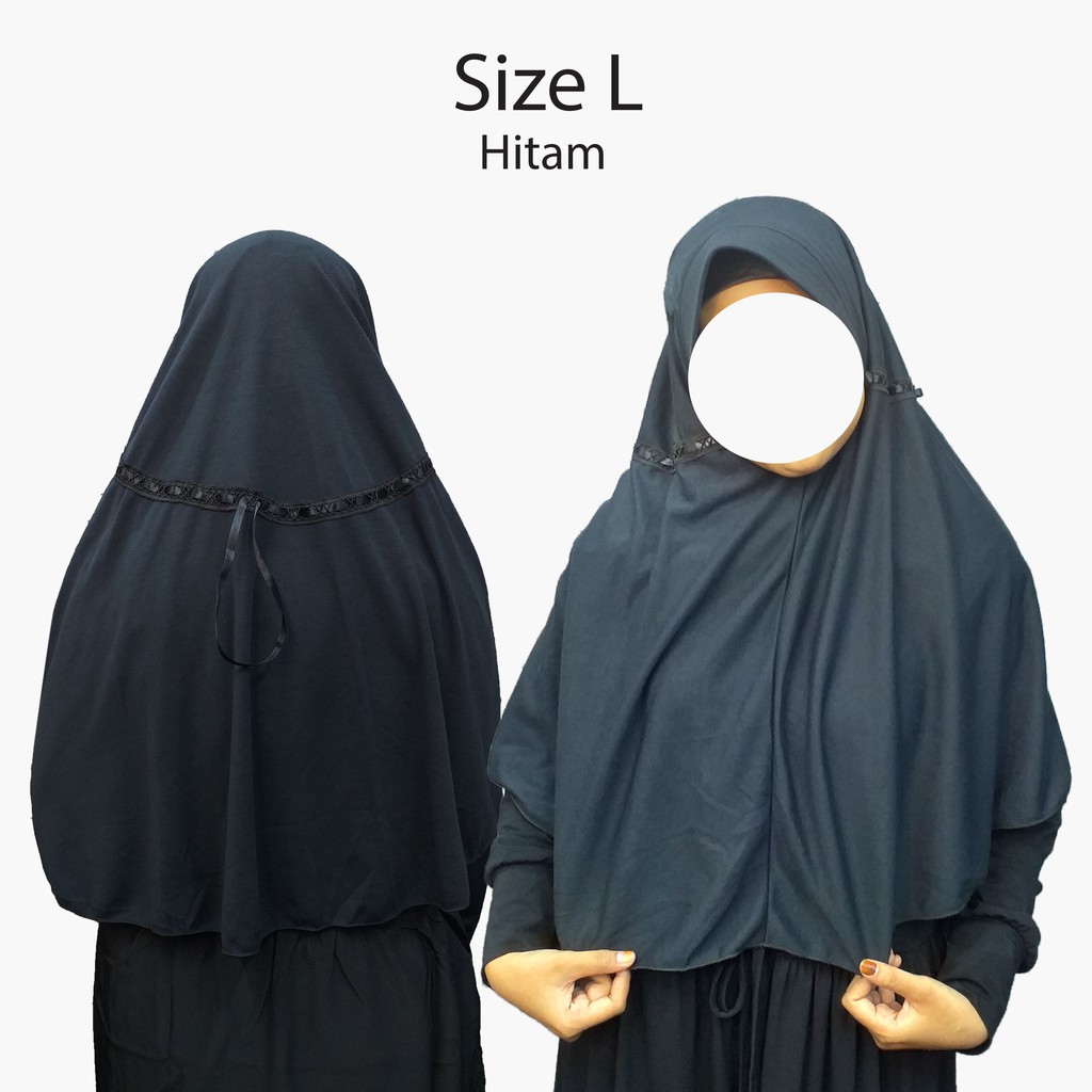 Jilbab Serut Pita Size M-XL, Jumbo