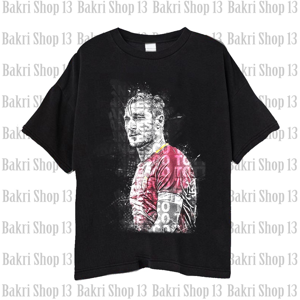 AS Roma Legend Francesco Totti T-shirt/Kaos Bola Vintage Wash Francesco Totti Il Capitano Unisex