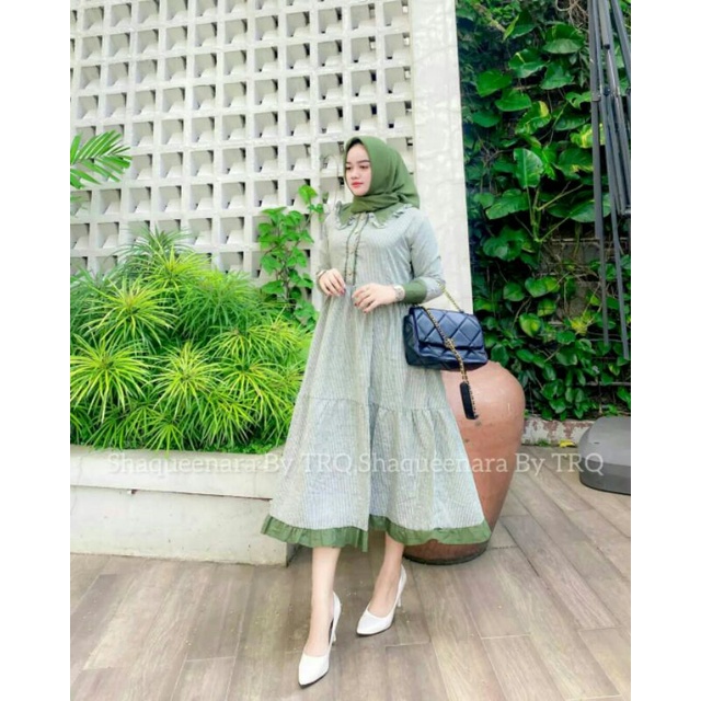 MIDI DRESS SALUR SHAQUEENARA BY TRQ