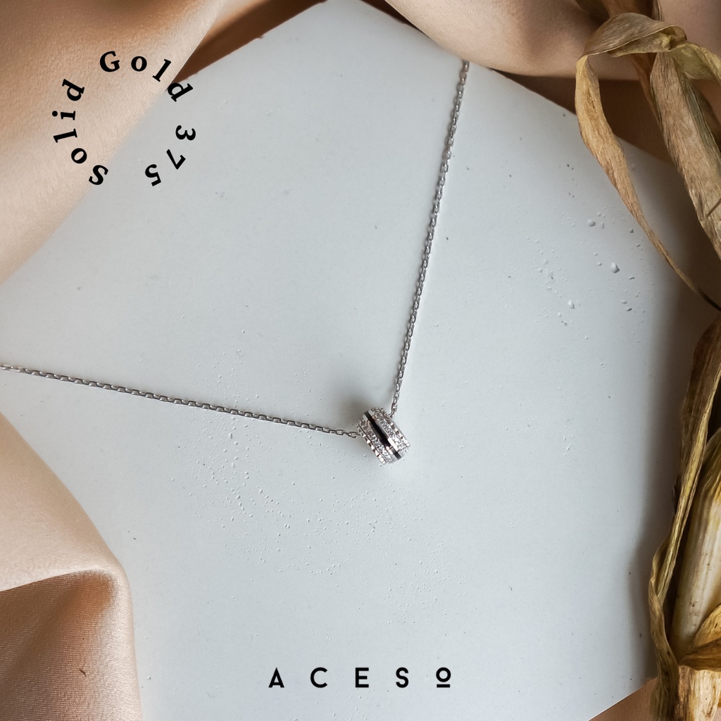 Kalung Emas Putih 375 / 8k - Fay Necklace - Kalung Emas 37,5%