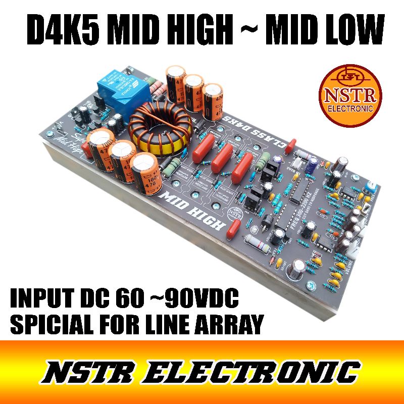 Class D4K5 4500watt FITUR MID-HIGH