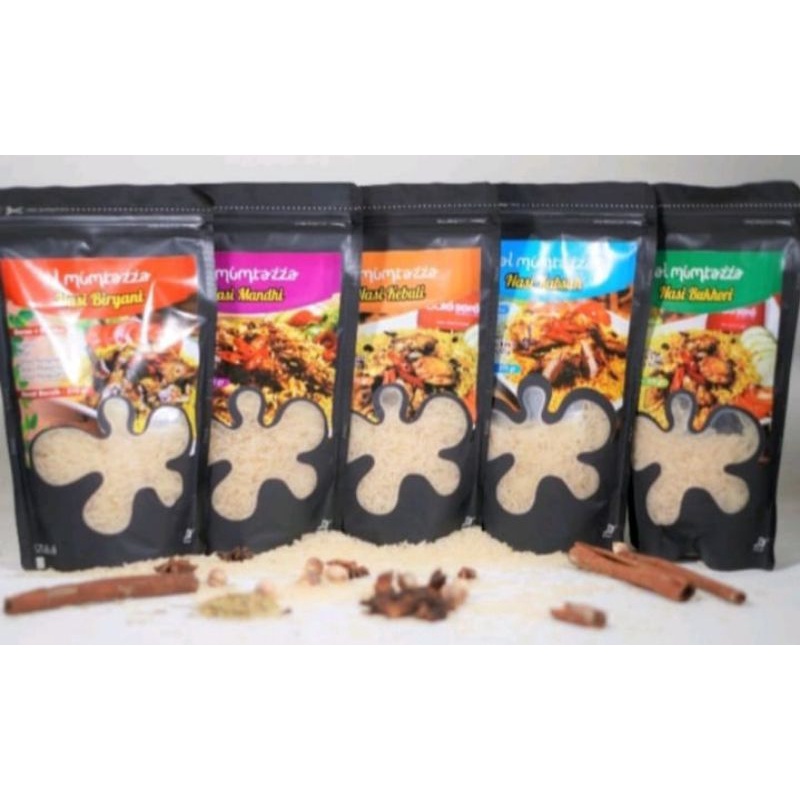 

Al Mumtazza Nasi Arab Instan KEBULI BIRYANI MANDHI KABSAH BUKHORI 350 Gr