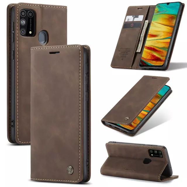 SAMSUNG M51 M31 M30S M21 A20 A30 M10S A10 M10 M20 J7 PRO LEATHER FLIP WALLET CASE DOMPET MAGNETIC COVER