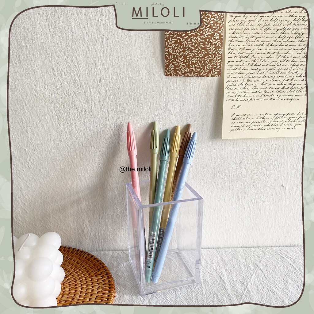 

[MILOLI] 1Pc 0.38mm PASTEL Plus Pen Water Color Pen for Scrapbook BuJo Journalling - D0029