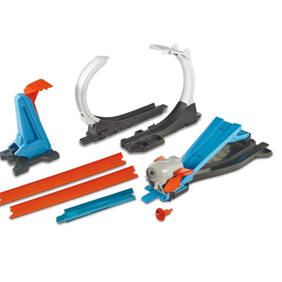 hot wheels track builder rocket launch set